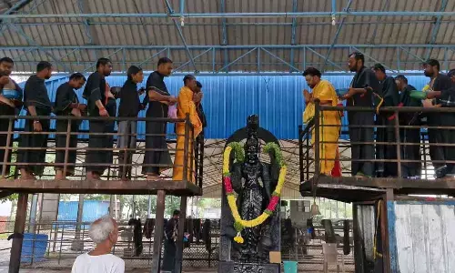 Grand Til Oil Abhishekam Pujas for Shani Swamy at Nandi Vaddeman Village
