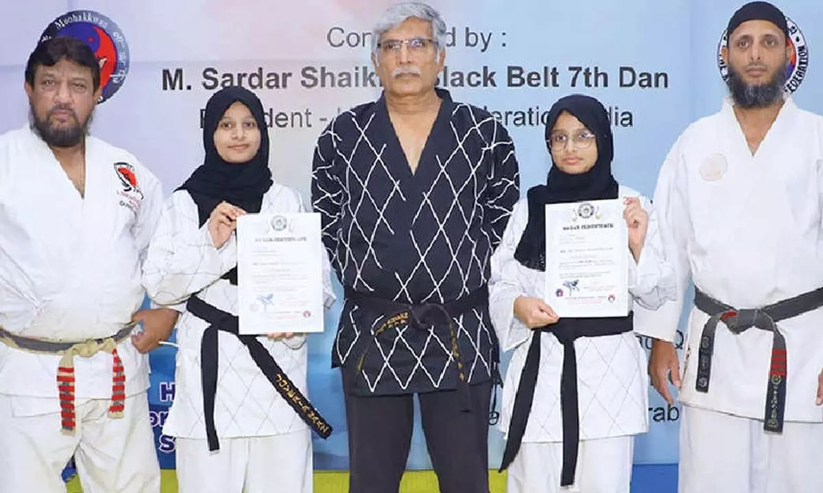 Hyderabad siblings awarded Bo-Dan Black Belt in Hapkido