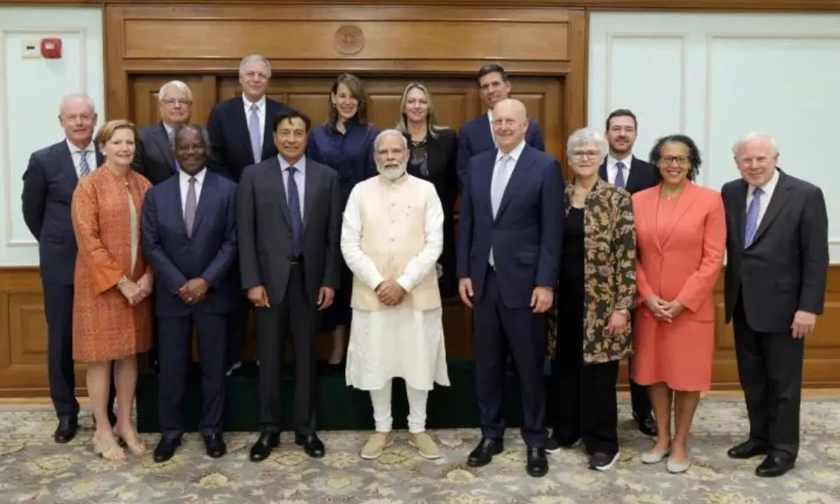 PM meets NY-based Tech CEOs and discusses cyber challenges.