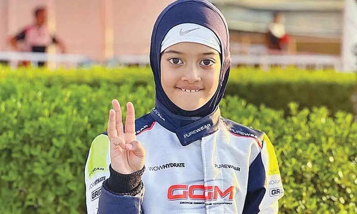 Atiqa Mir takes pole position in karting