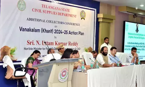 Uttam: Paddy procurement from Oct first week; Rs 500 bonus for superfine variety