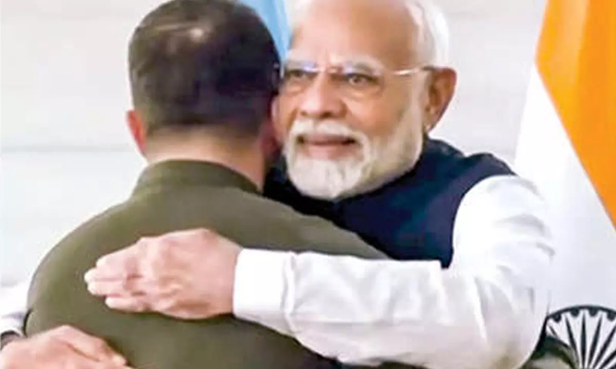 Narendra Modi meets Zelenskyy