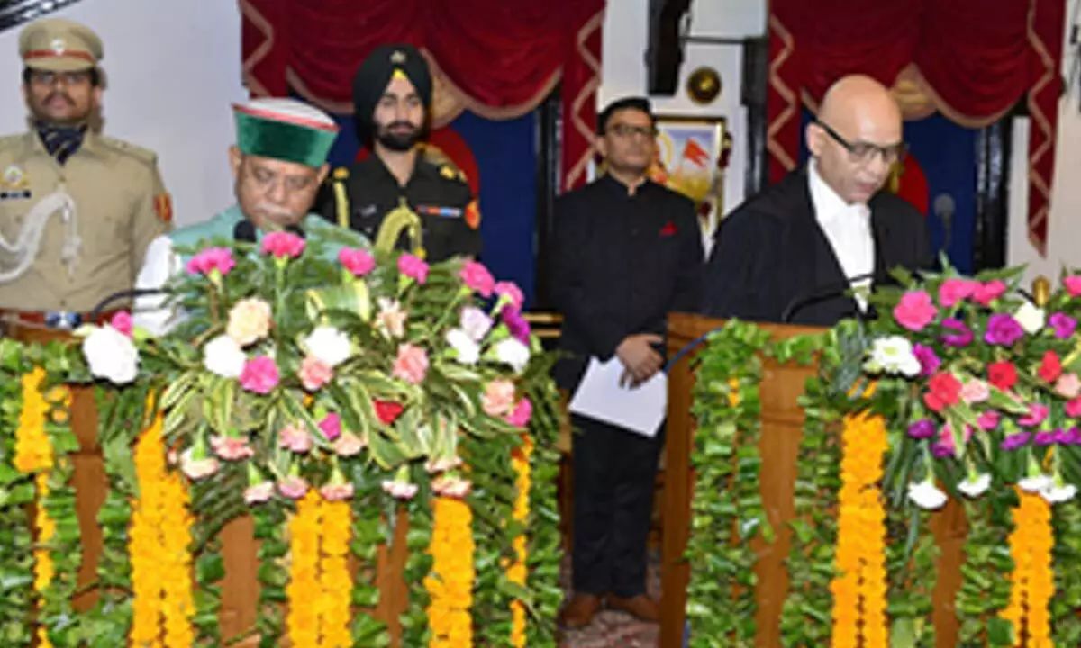 Justice Rajiv Shakdher sworn in as Chief Justice of HP High Court