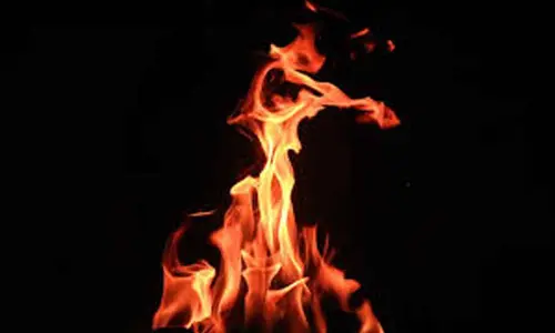 Miscreants burn down chariot, police suspect rivalry with donor