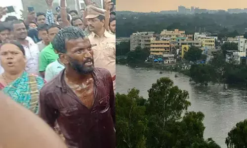 Officials Begin HYDRA Markings in Musi Riverbed Areas, Residents Protest