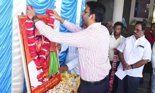 Collector B.M.Santosh Honors Chakali Ailammas Role in the Telangana Armed Struggle