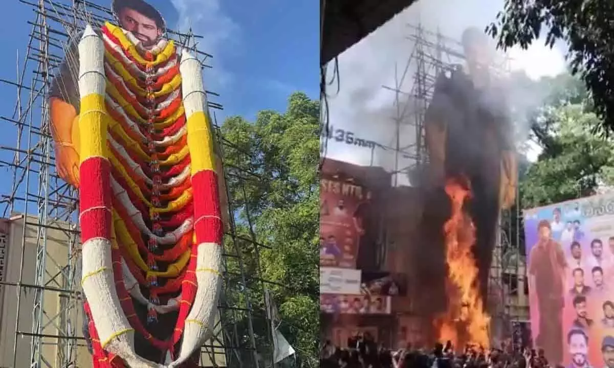 Hyderabad: Fire breaks out during Jr NTRs Devara celebrations at Sudarshan Theatre