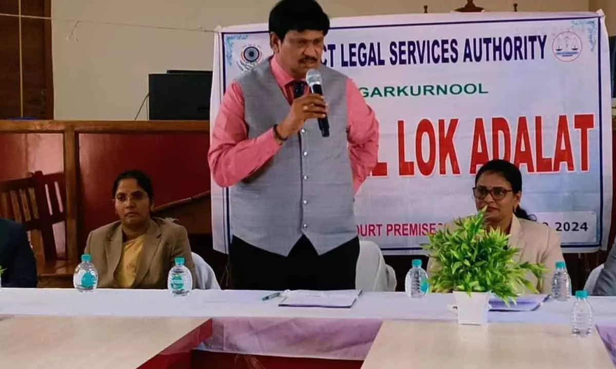 18,168 Cases Resolved in National Lok Adalat - District Principal Judge D. Rajesh Babu