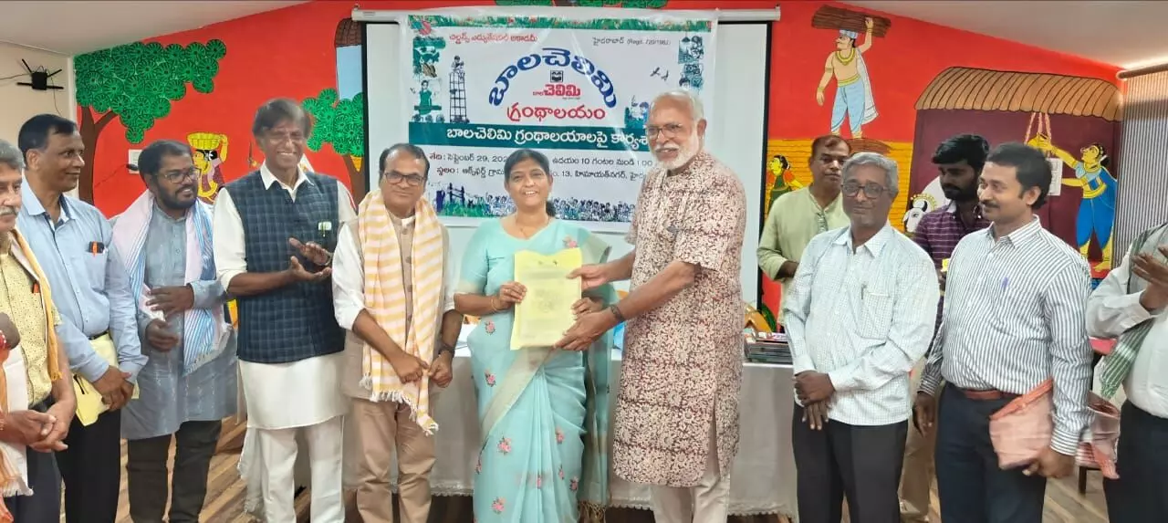 Telangana State Library Council Chairman Addresses Balachelimi Libraries Workshop