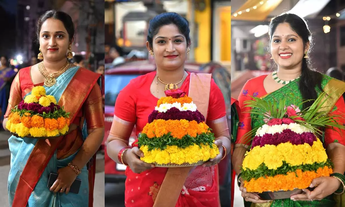 Bathukamma Celebrations Begin Women Create Gauramma Ahead of Schedule