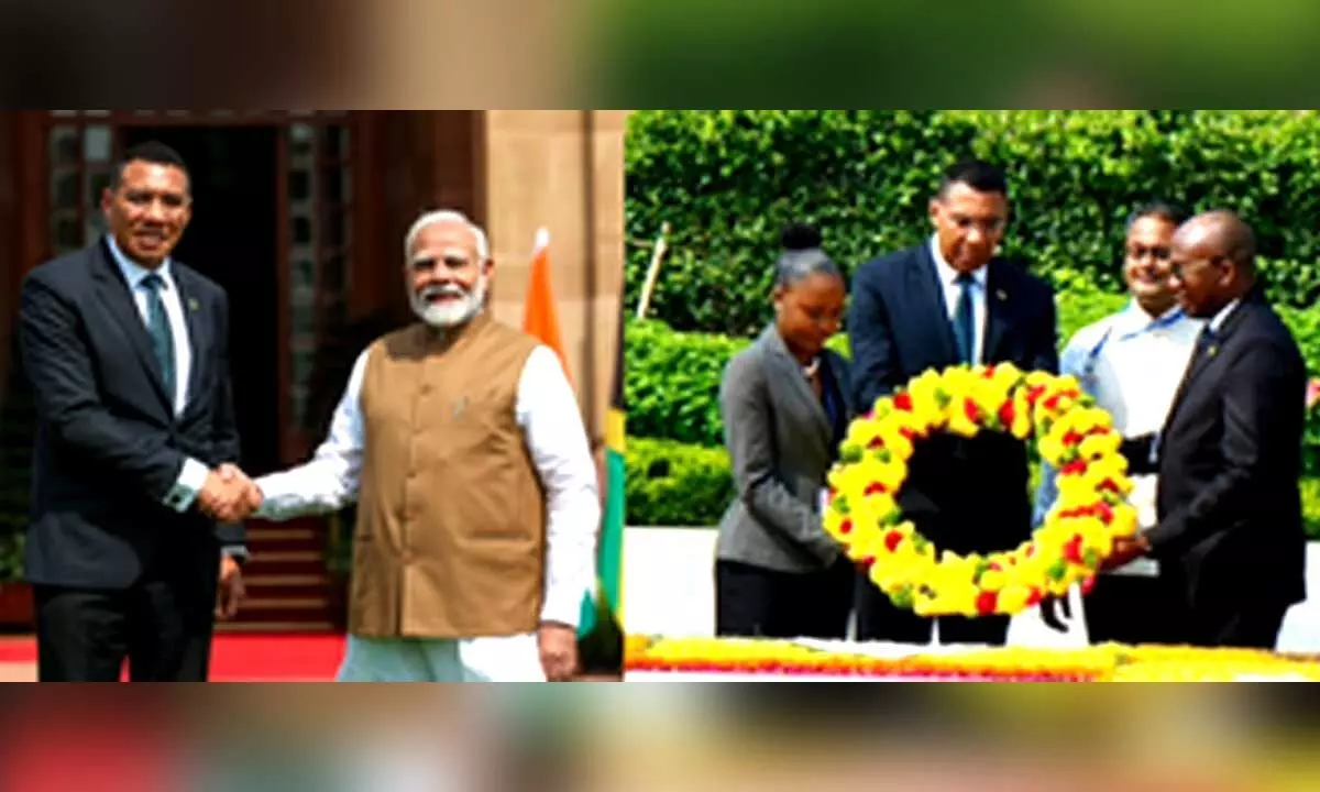 PM Modi meets Jamaican counterpart Holness, discusses bilateral ties