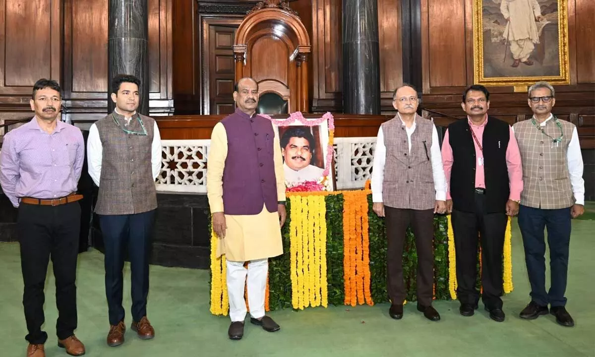 Parliamentarians pay tribute to former Lok Sabha Speaker Shri GMC Balayogi