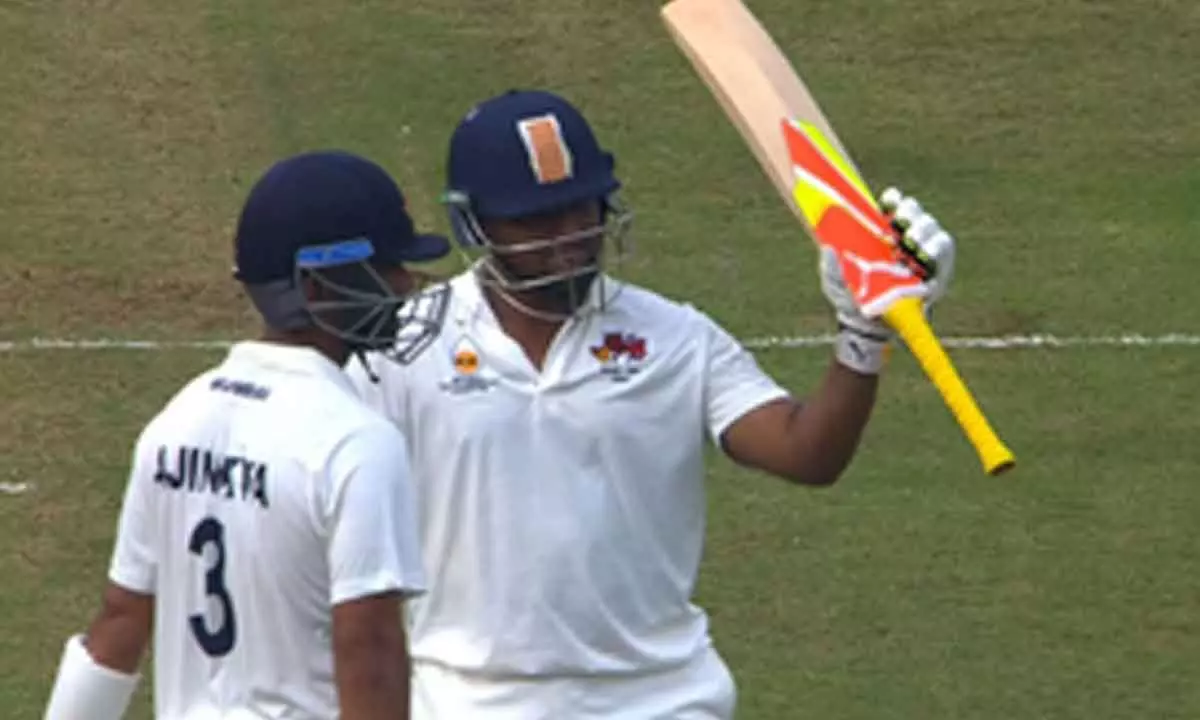 Irani Cup 2024: Rahane, Sarfaraz stabilize Mumbai innings to reach 237/4 on Day 1