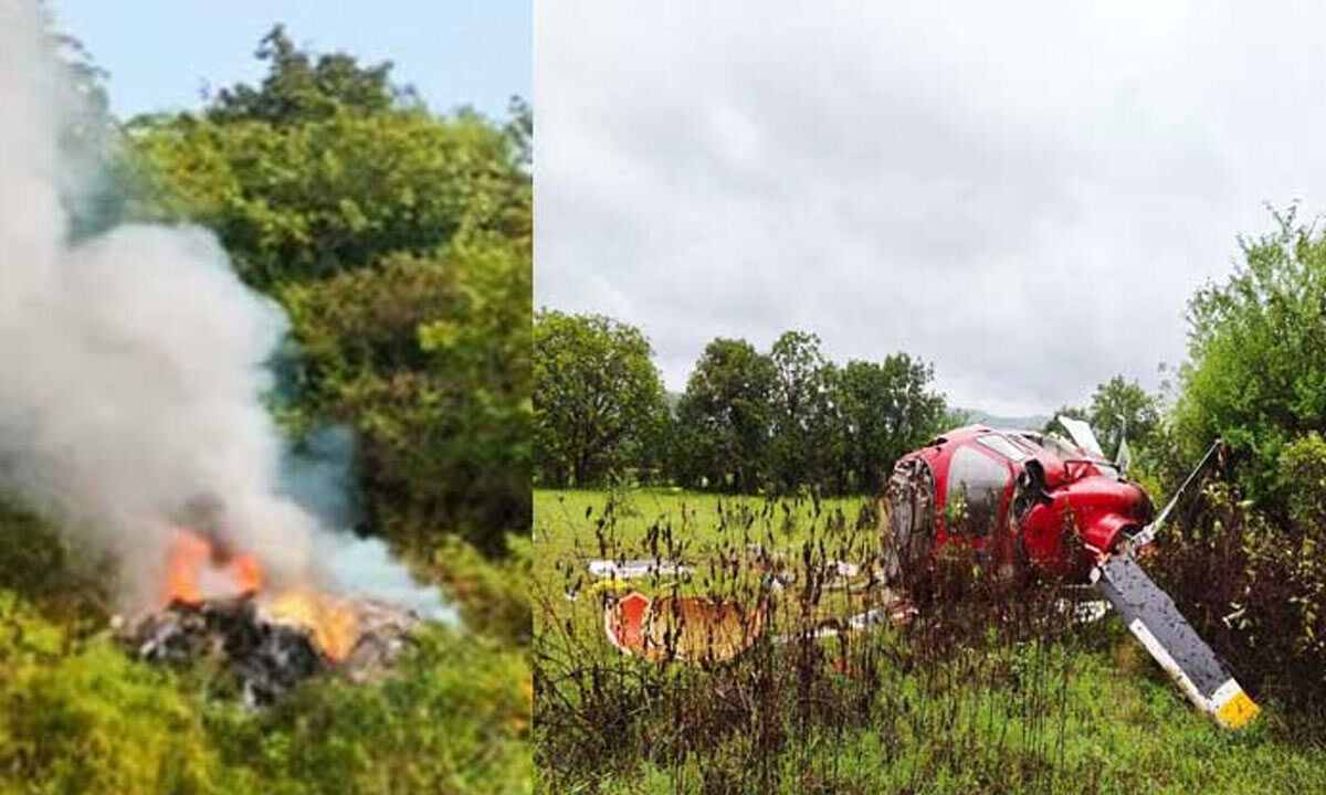 Tragic Helicopter Crash In Pune: 3 Dead, Low Visibility Suspected