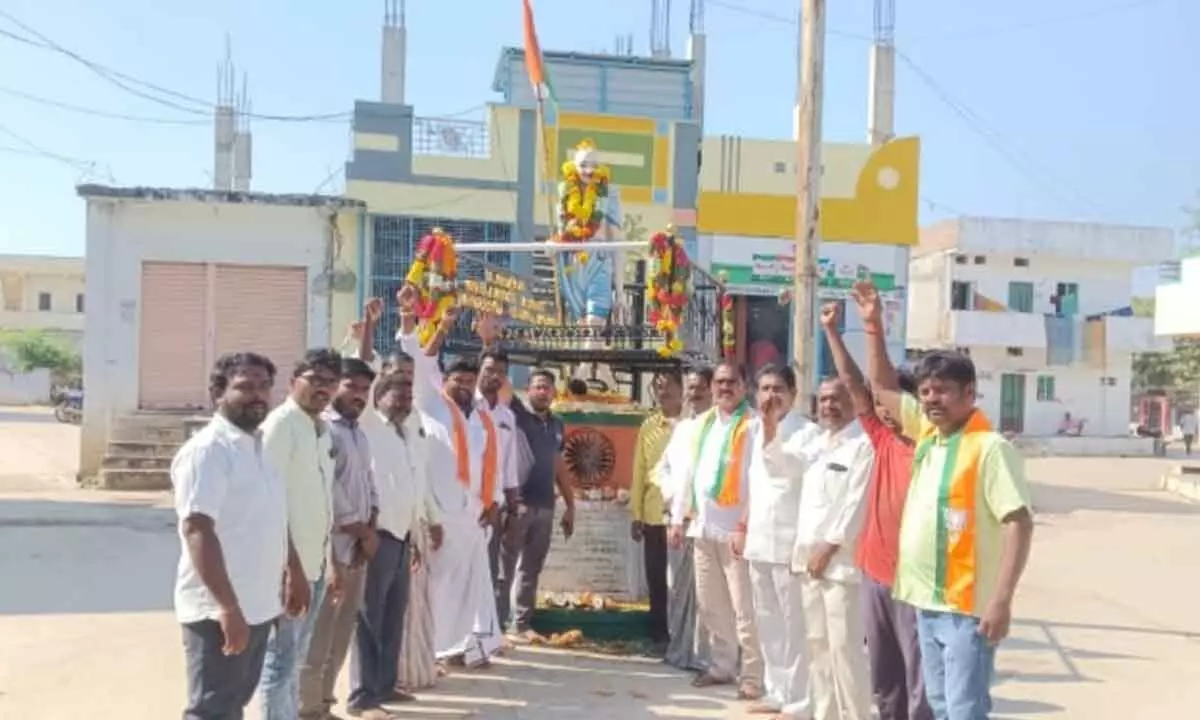 Gandhi and Lal Bahadur Shastri Jayanti Celebrated with Cleanliness Drive and Tributes in Aija