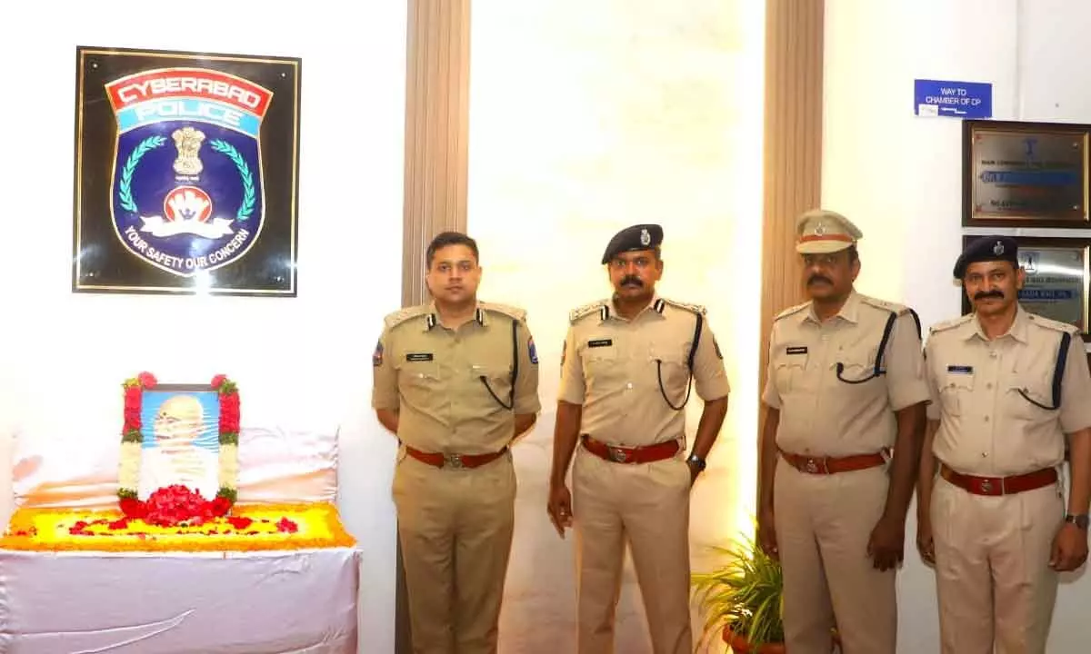 155th Birth Anniversary of Mahatma Gandhiji celebrated at Cyberabad CPO