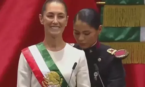 Claudia Sheinbaum sworn in as Mexicos first female President