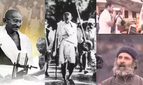 Gandhi ji taught us to lead life without fear: LoP Rahul pays tributes to Mahatma
