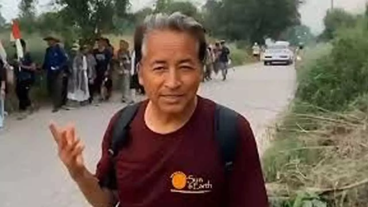 Detained Wangchuk taken to Rajghat