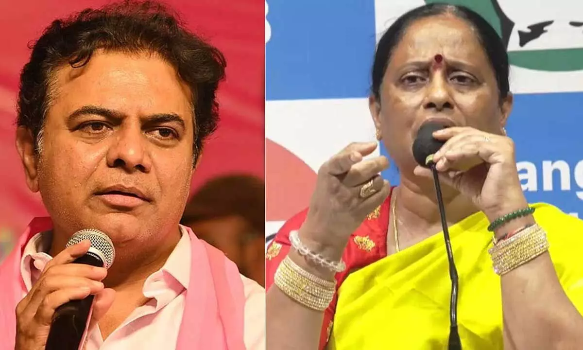 KTR sends legal notice to Konda Surekha