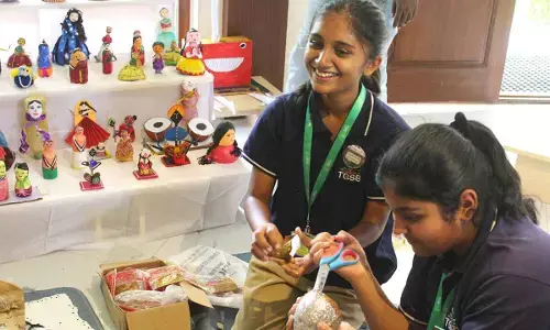 Eco-Friendly Gombegalu Display by Students at The Green School
