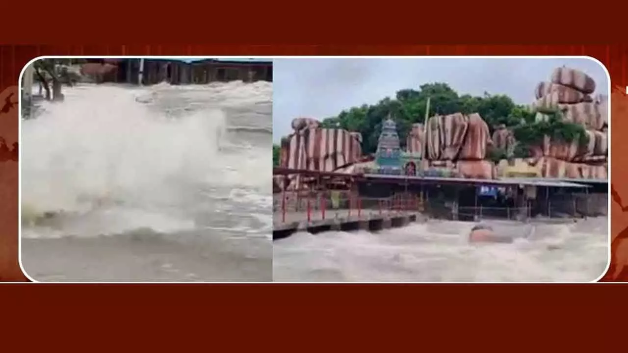 Jal Digbandham Floods Pose Challenge to Edapally Temple During Navratri Celebrations