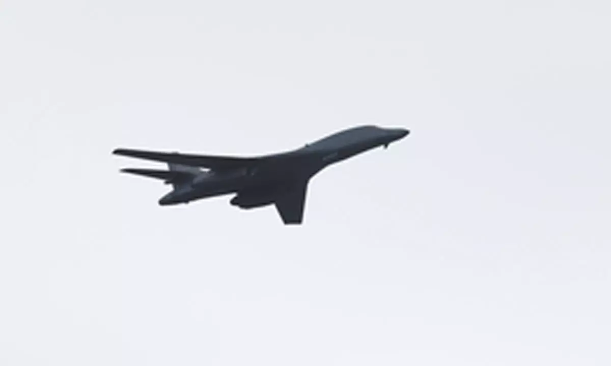 Two US B-1B bombers conducted joint drill with South Korean Air Force