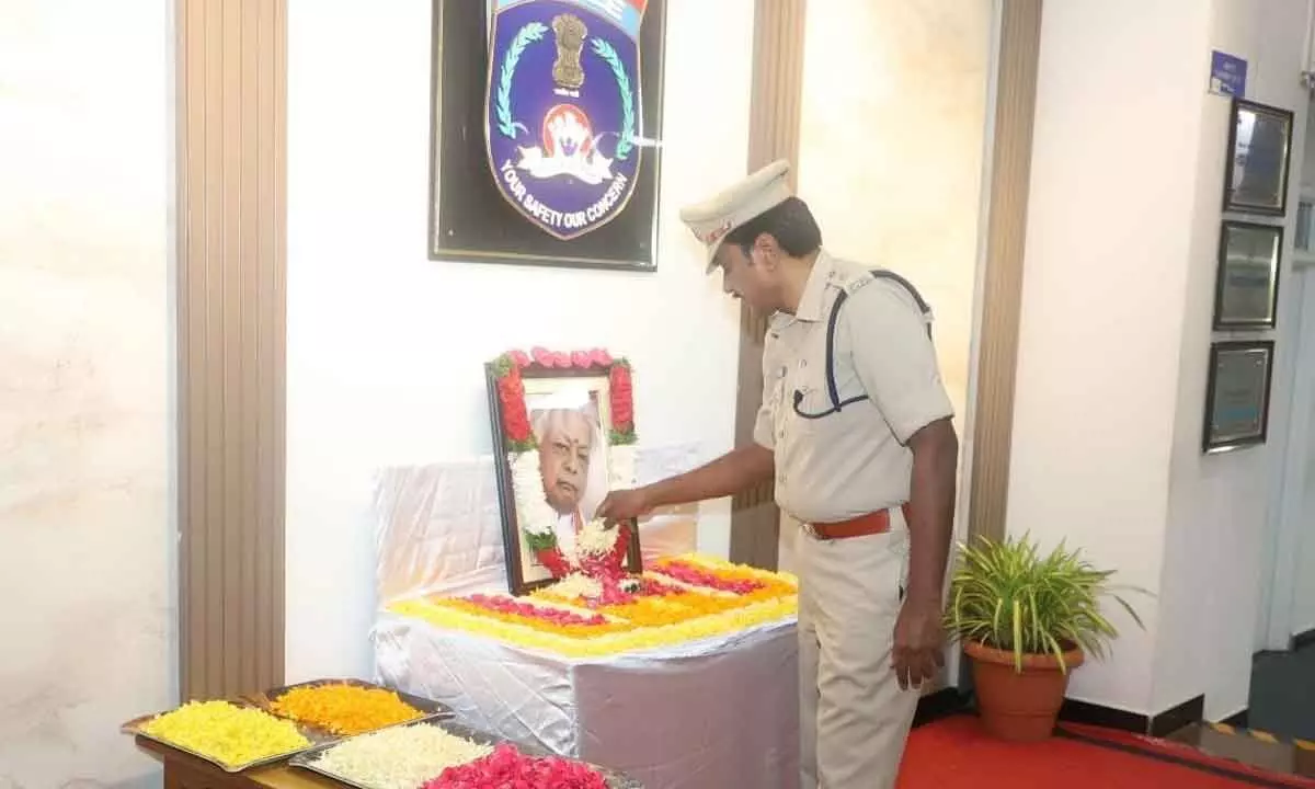 Former Union Minister G. Venkatswamy Jayanthi Celebrated at Cyberabad CPO