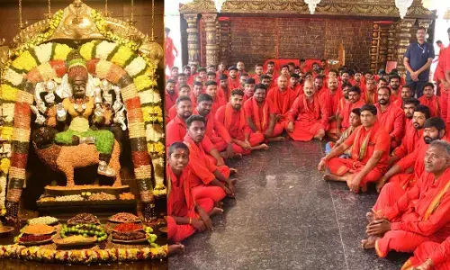 Devi Navaratri: Mahashakti temple in Karimnagar draws a huge number of devotees