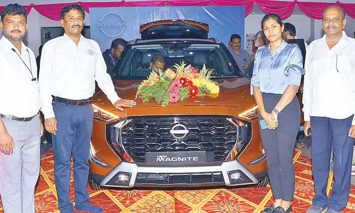 Nissan launches new Magnite car in Tirupati