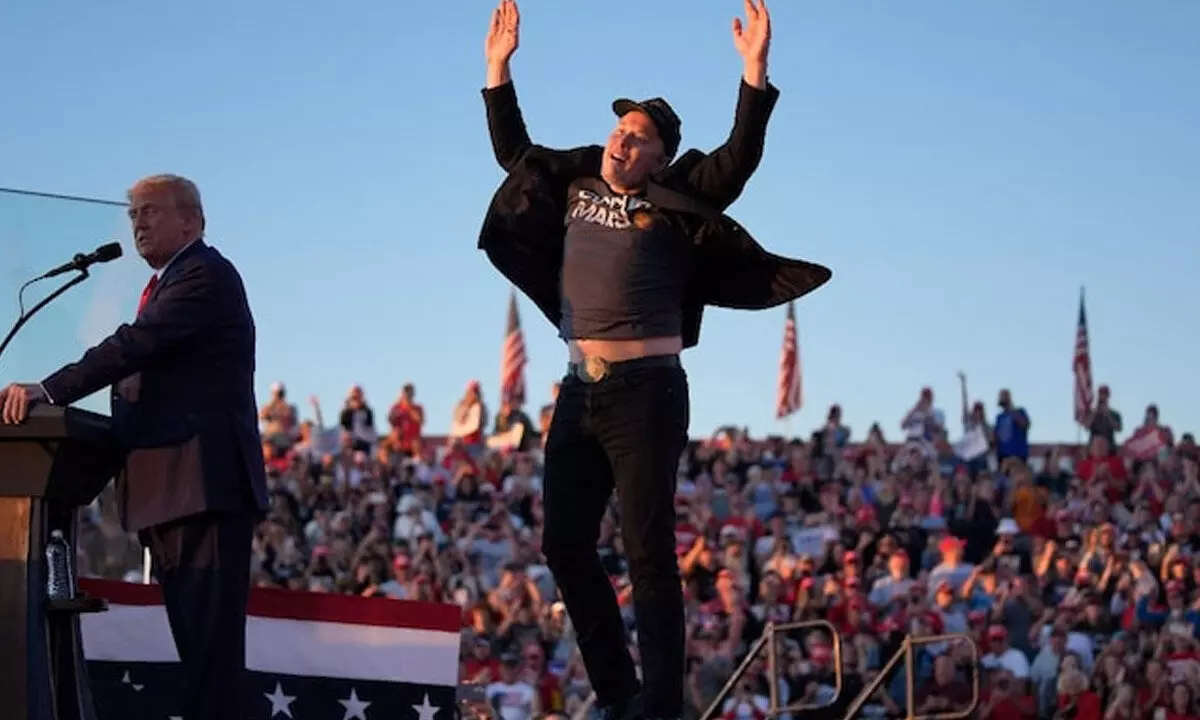 Musk makes surprise appearance at Trump rally