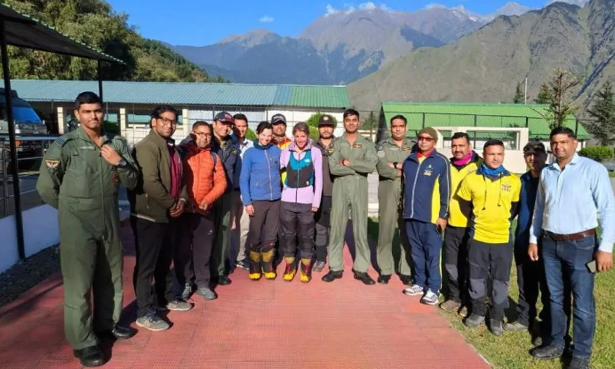 2 stranded foreign mountaineers rescued safely after 3-day ordeal