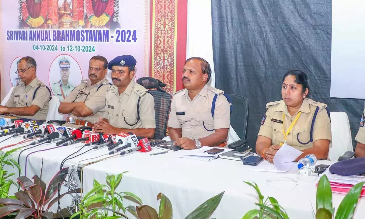 SP L Subba Rayudu speaking at a meeting in Tirupati on Sunday