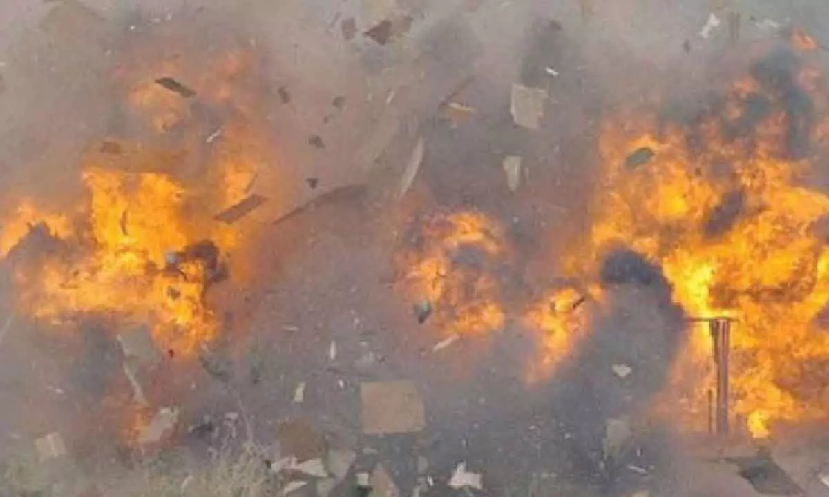 Blast at illegal firecracker making unit in UP, 2 dead