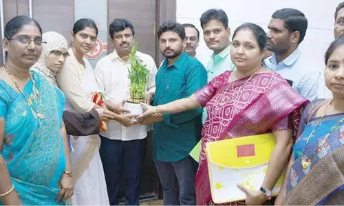 Jana Sena MLC receives grievances during Janavani