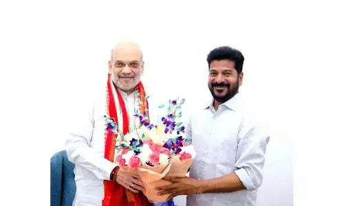 Revanth meets Amit Shah with a wish-list for funds