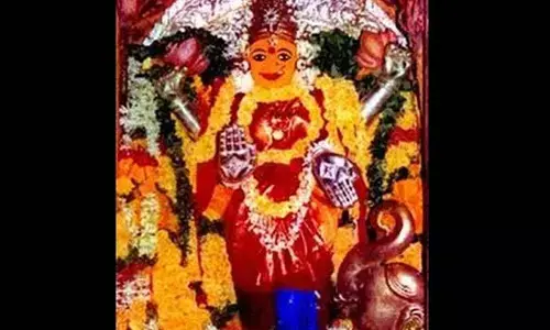 Indrakeeladri navaratri celebrations: Goddess Durga appears as Mahalakshmi on sixth day