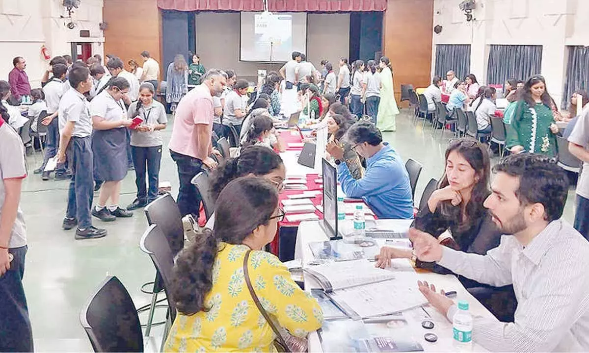 Career fair connects students globally