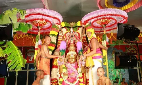 Religious fervour marks Garuda Seva at Thummalagunta