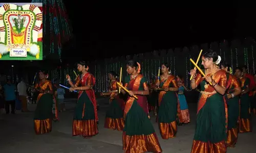 Dasara Mahotsavams: Goddess gives darshan as Katyayani