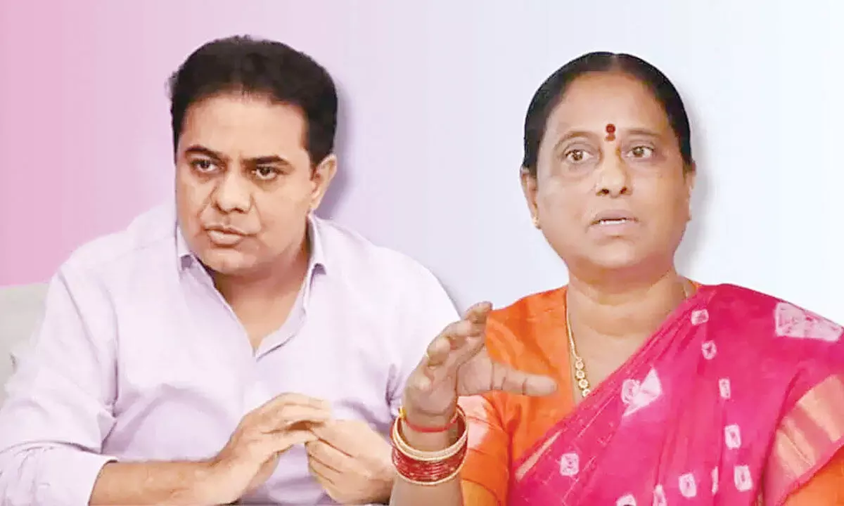 KTR files criminal defamation case against Konda Surekha