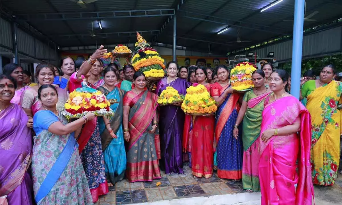 MP,MLAs participated in the vibrant Bathukamma celebrations.