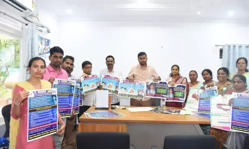 District Collector B.M. Santosh Releases Poster to Raise Awareness on Child Rights Protection