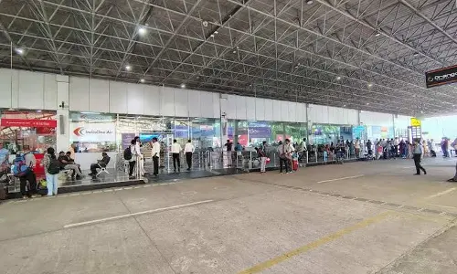 A view of Visakhapatnam  Airport International.