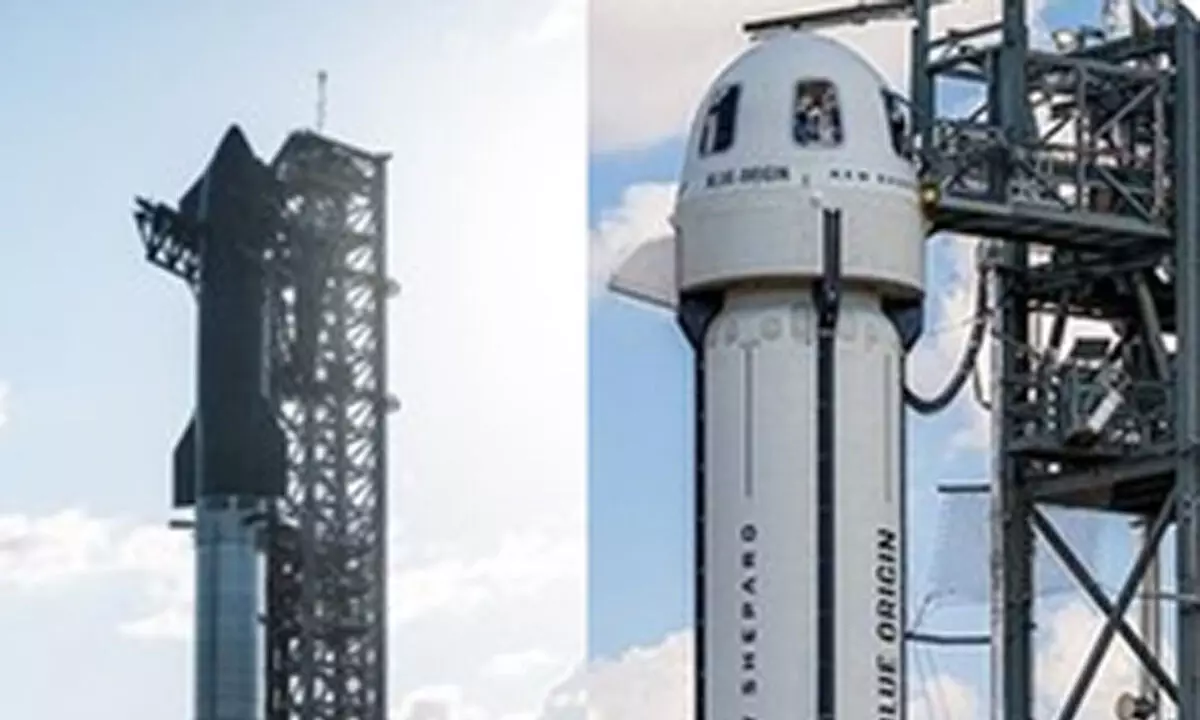 SpaceX, Blue Origin to launch key rockets to space on Sunday