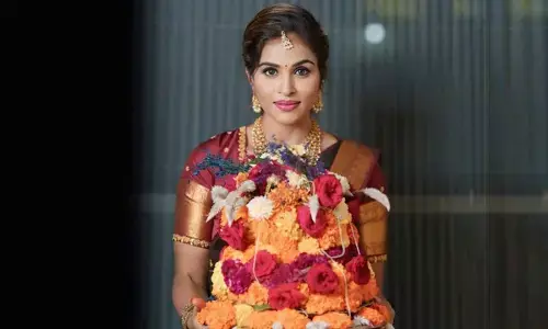 Mrs. India 2024 Hemalatha Reddy Graces Dandiya Events at Bathukamma Festival in Hyderabad