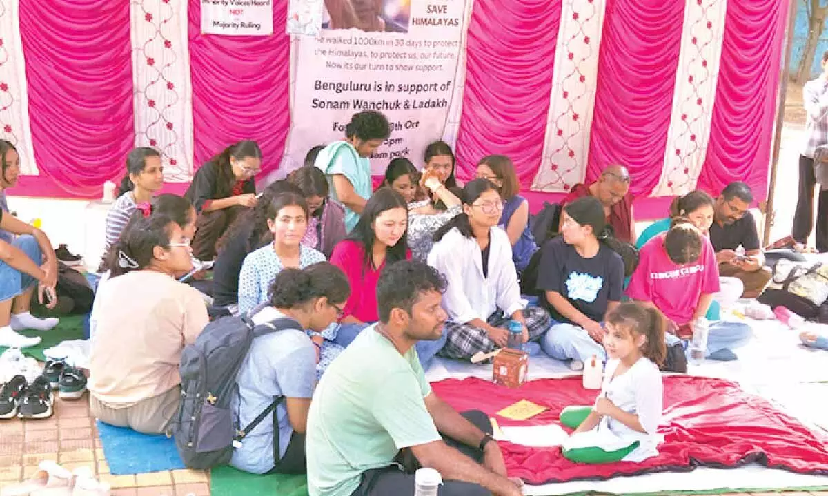 Bengaluru rallies in support of Sonam Wangchuk’s call for 6th schedule for Ladakh