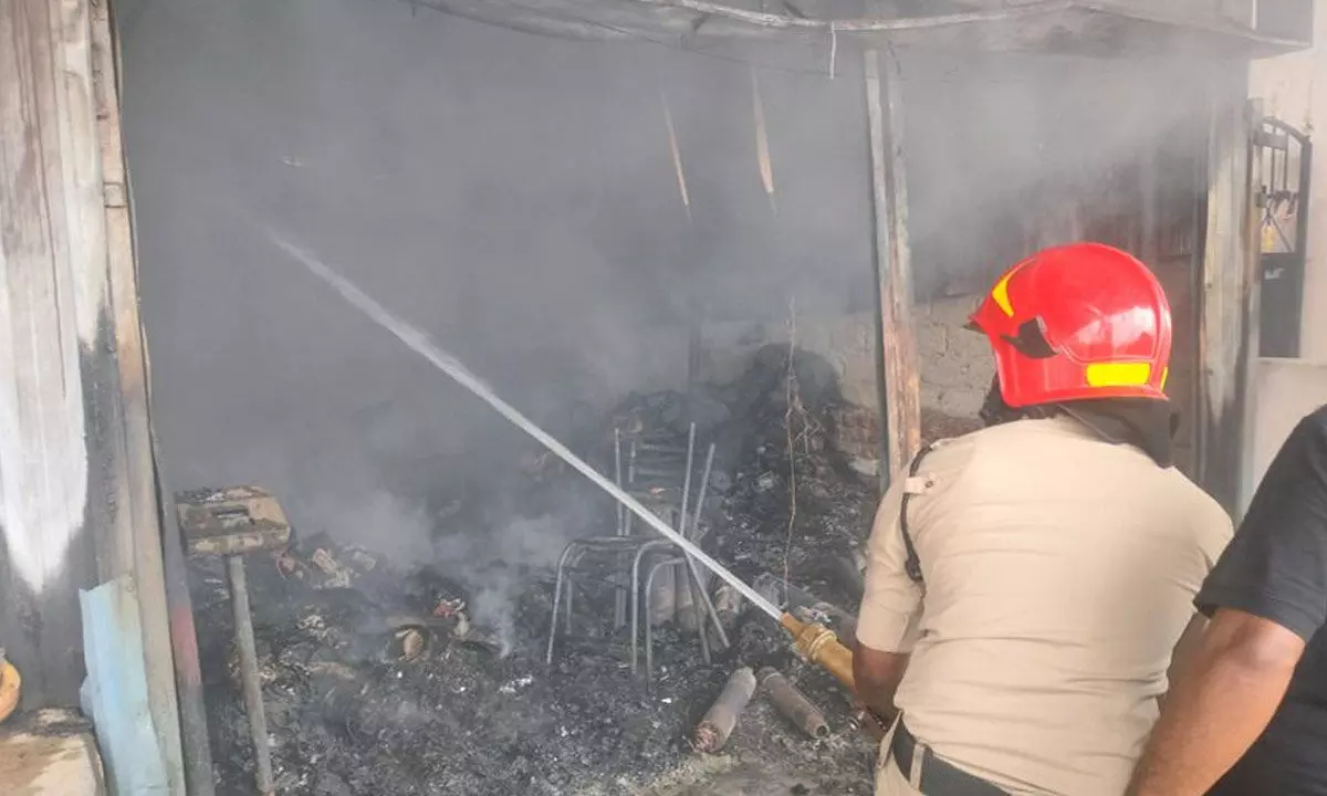 Rs 50L loss as fire breaks out in hardware shop