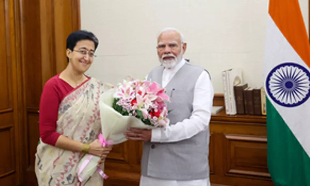 Delhi CM Atishi calls on PM Modi, first time after taking oath