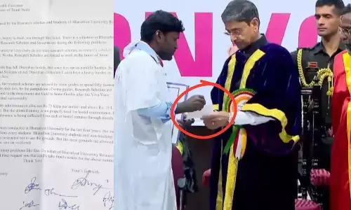 PhD Student Petitions Tamil Nadu Governor During Convocation Over Academic Misconduct
